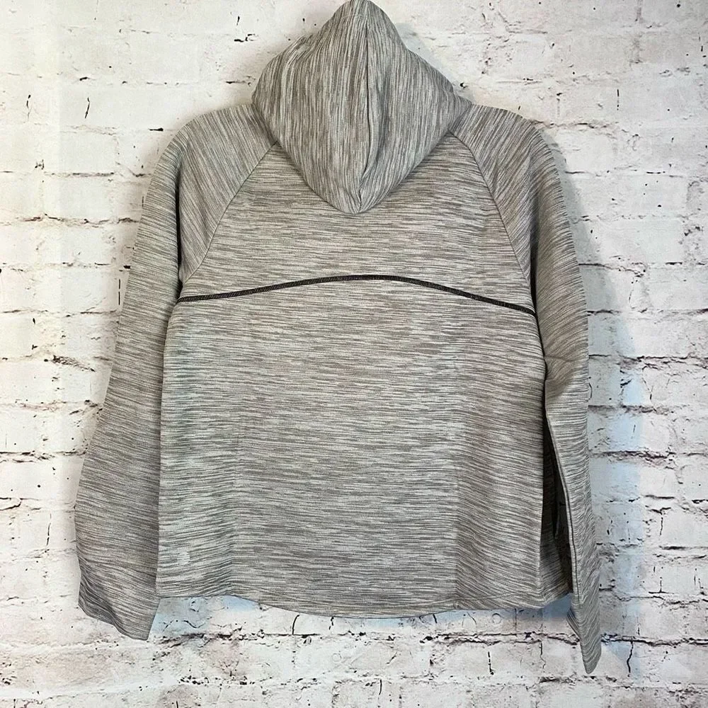 Z by Zella Girls Gray Thumbhole Full Zip Hooded Timeout Tech Jacket XL 14/16